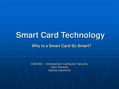 smart card standards ppt|smart card technology ppt.